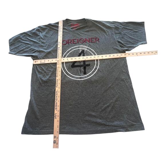 NEW FOREIGNER 4 Album Cover Graphic T SHIRT 2XL TEE Men's Distressed 100% Cotton - Picture 4 of 7
